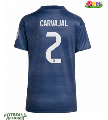 Real Madrid Daniel Carvajal #2 Bortatröja Kvinnor 2025-26 Kortärmad